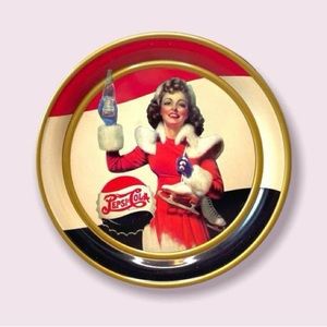 Vintage 1995 Christmas Olive Can Pepsi Co Cookie Tin, vintage tin, vintage Pepsi